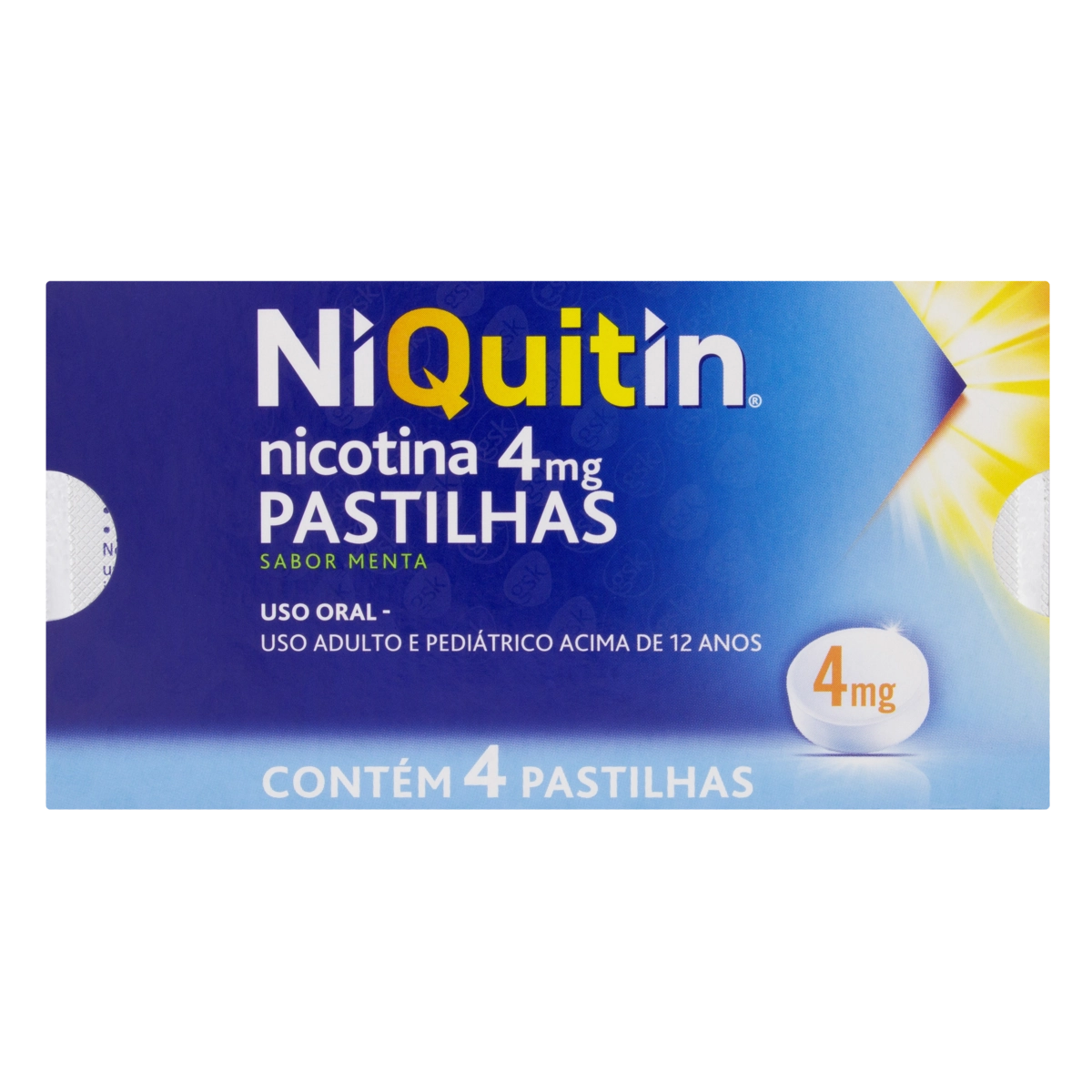 Niquitin 4mg Menta Gsk Envelope 4 Pastilhas