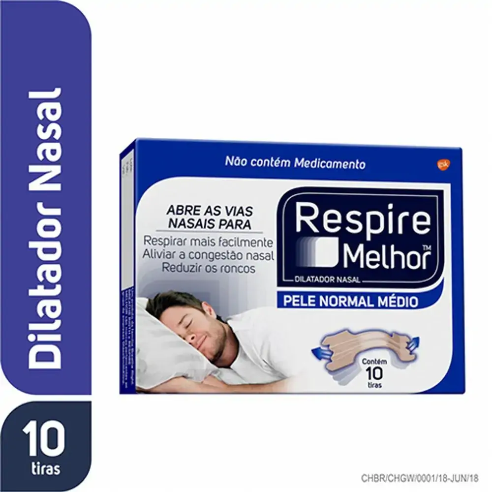 Respire Melhor Pele Normal Menta 10unidade