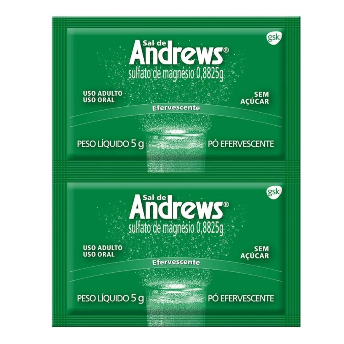 Sal De Andrews 0,8825g Gsk Envelope 5g Cada 2 Unidades Pó Efervescente