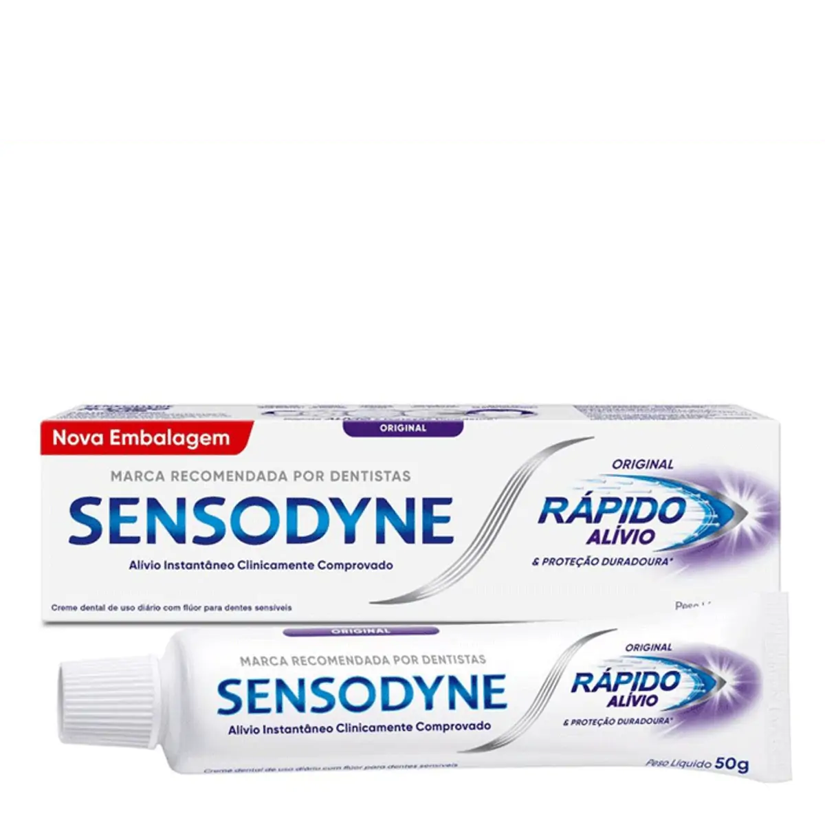 Sensodyne Rápido Alívio Para Dentes Sensíveis em 60 Segundos 50g