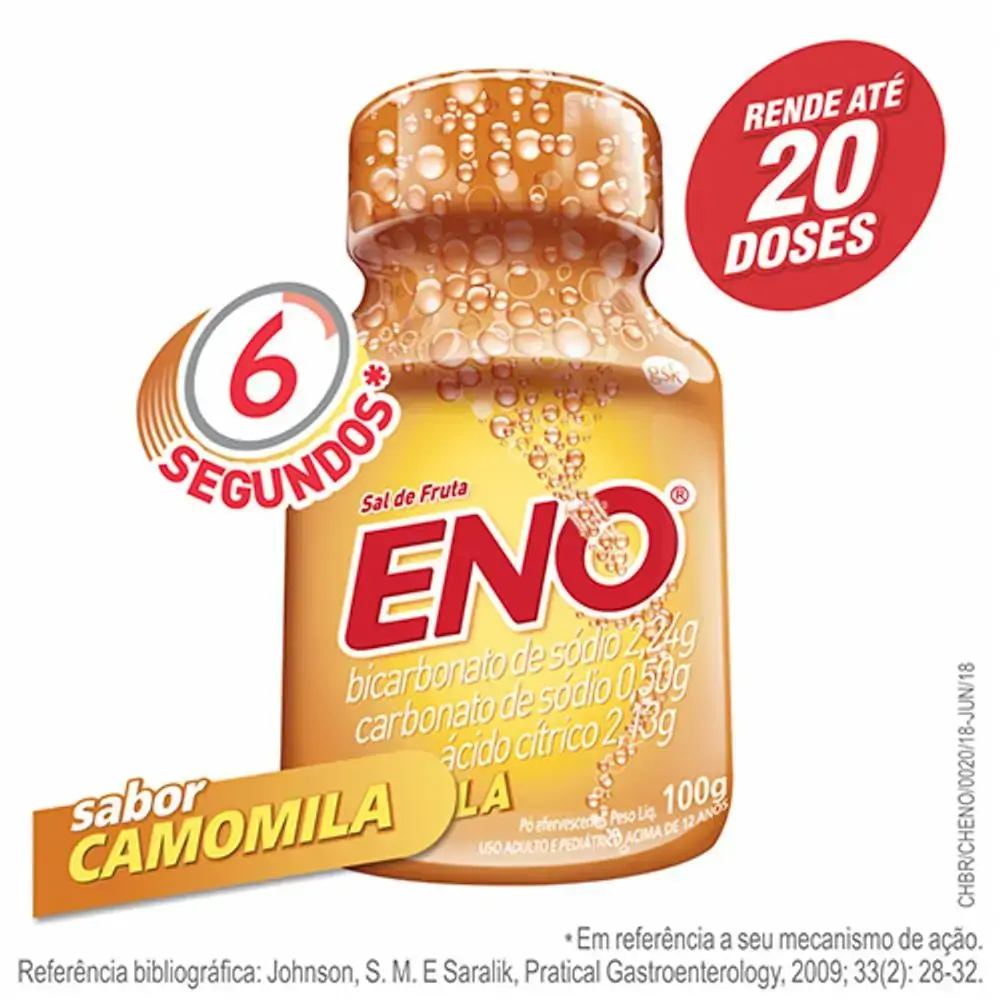 Sal De Fruta Eno Camomila Frasco 100g