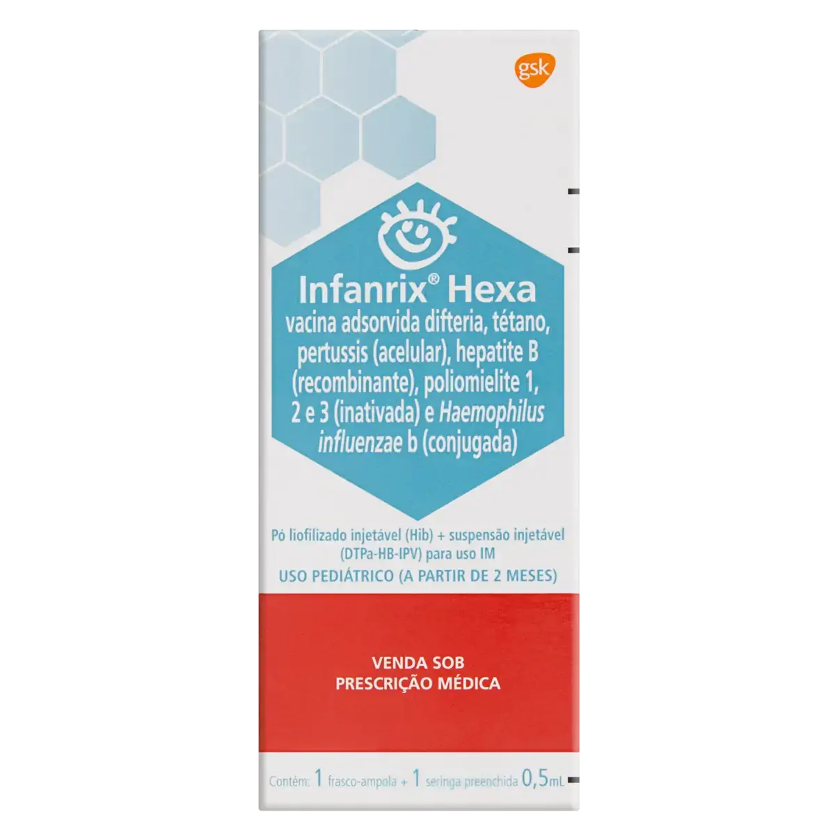Infanrix Hexa Gsk Caixa 0,5ml