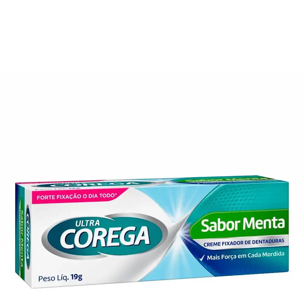 Fixador De Dentadura Creme Menta Ultra Corega Caixa 19g