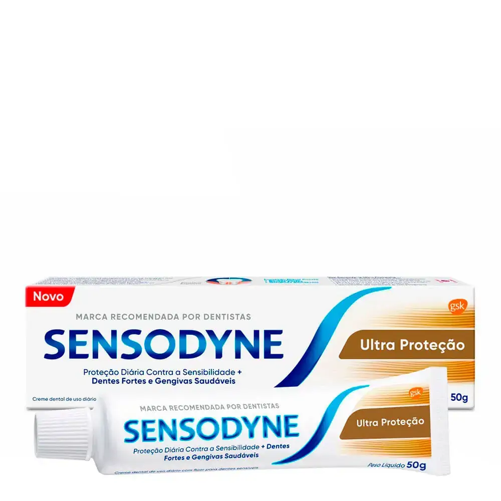 Sensodyne Creme Dental Ultra Proteção Para Dentes Sensíveis 90g