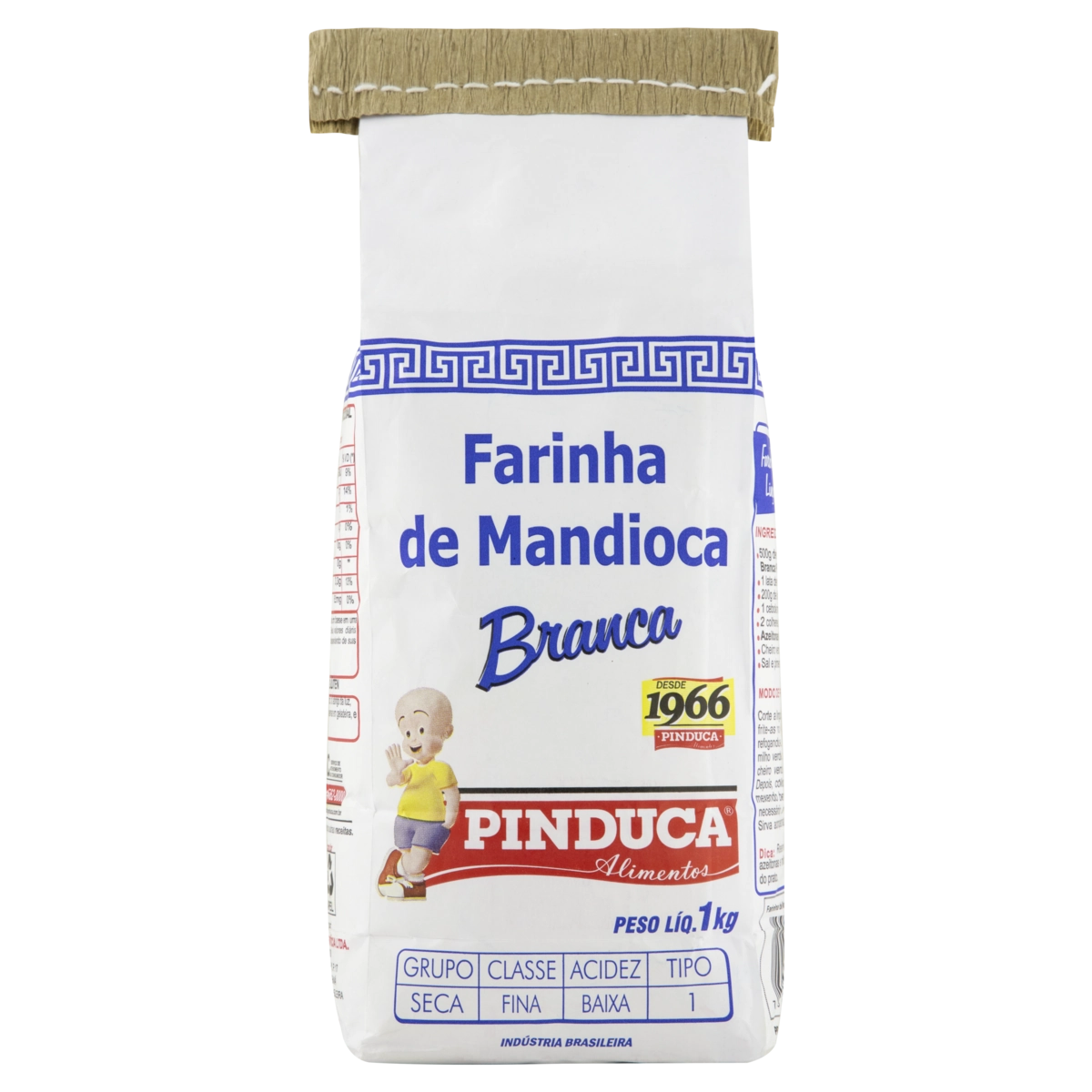Farinha De Mandioca Tipo 1 Branca Pinduca Pacote 1kg