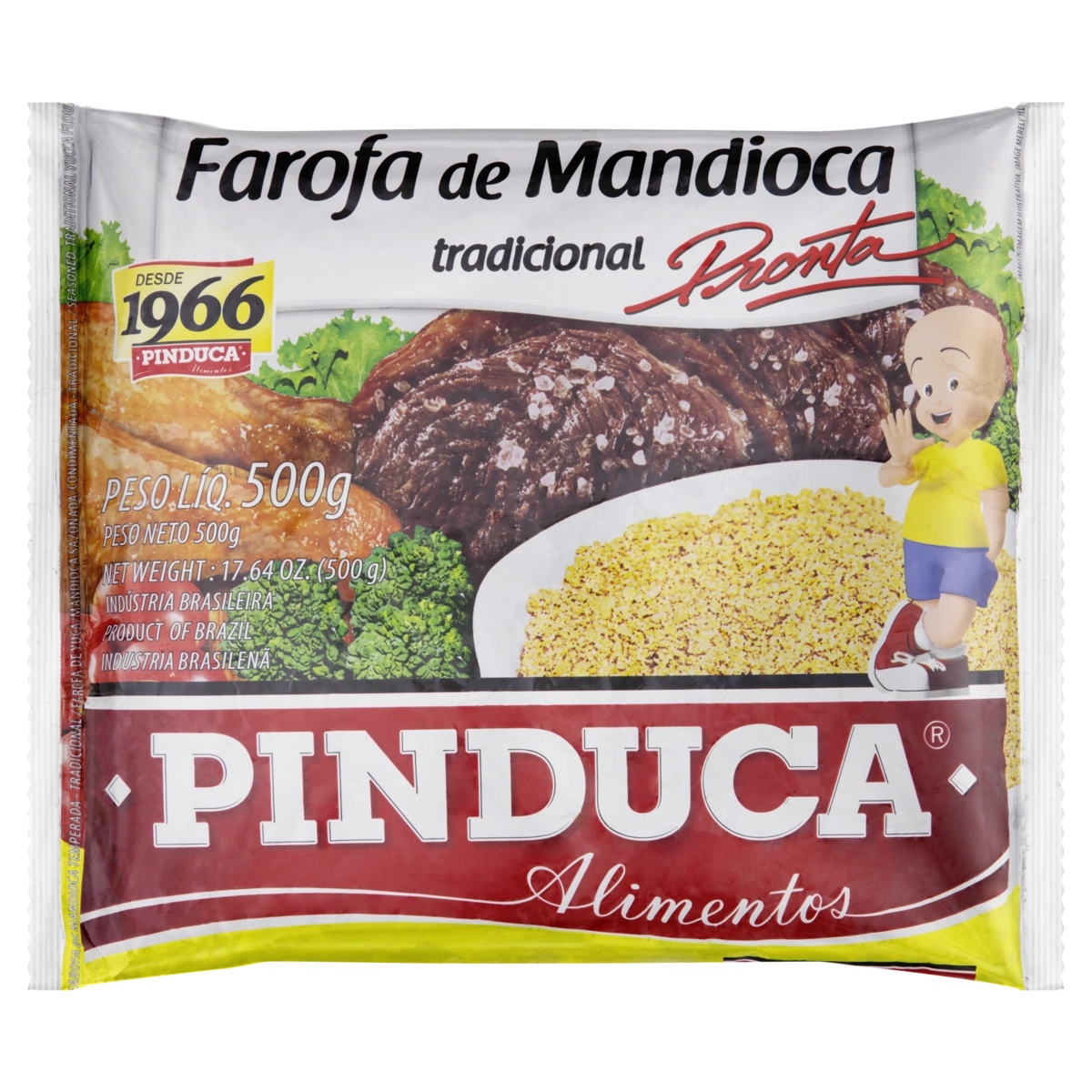 Farofa De Mandioca Tradicional Pinduca Pacote 500g