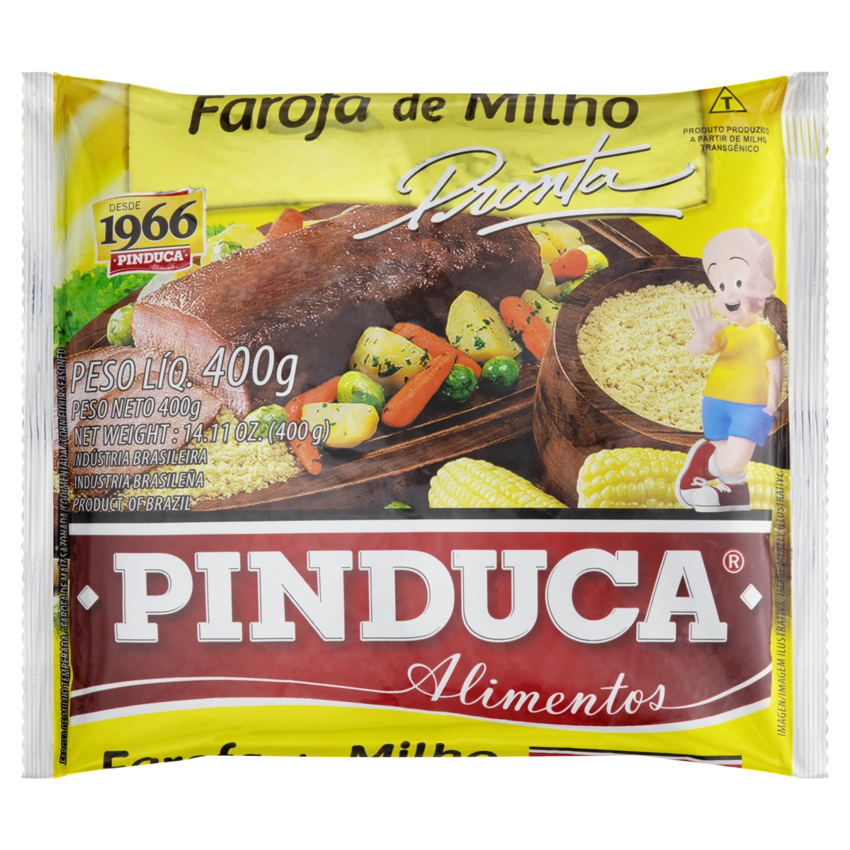Farofa De Milho Pinduca Pacote 400g