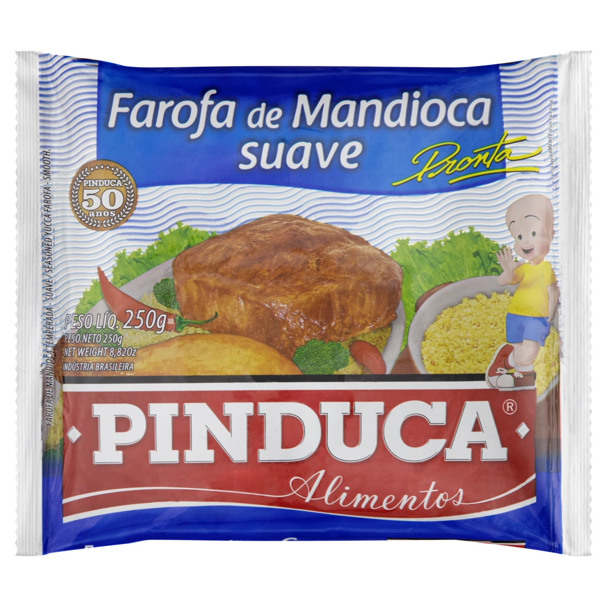 Farofa De Mandioca Suave Pinduca Pacote 250g