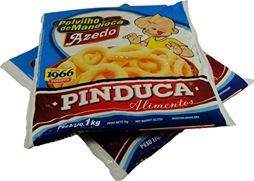 Pinduca Sour Manioc Starch Almidón De Yuca 35.2oz Pack Of 02 | Polvilho Azedo 1kg