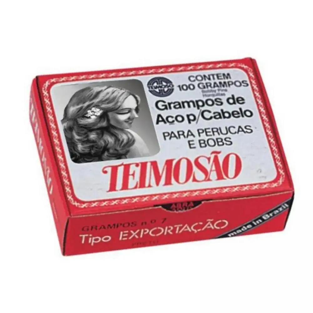 Grampo Cabelo de aço Teimoso nº7 Preto 100un