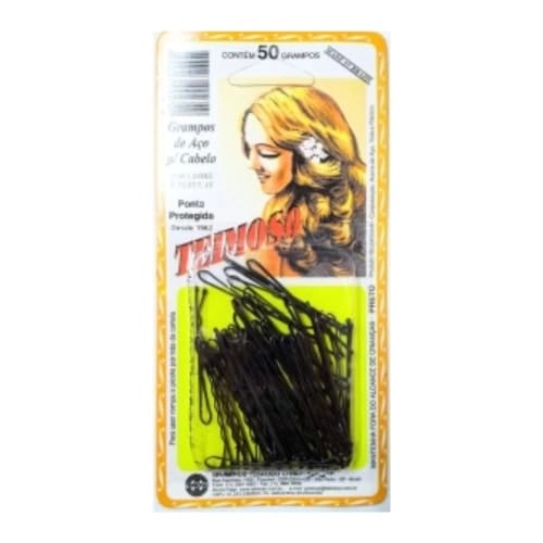 Grampo Teimoso C/50 Preto