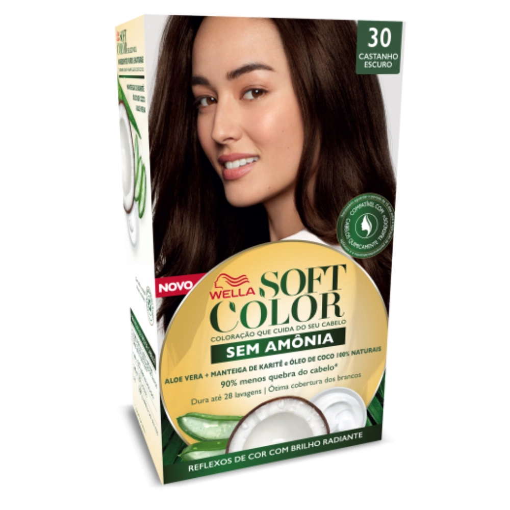 Tintura Creme Castanho Escuro 30 SOFT COLOR
