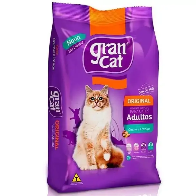Racao Gran Cat Carne Frango 1kg
