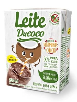 Bebida à Base De Leite De Coco Chocolate Zero Lactose Ducoco Caixa 200ml
