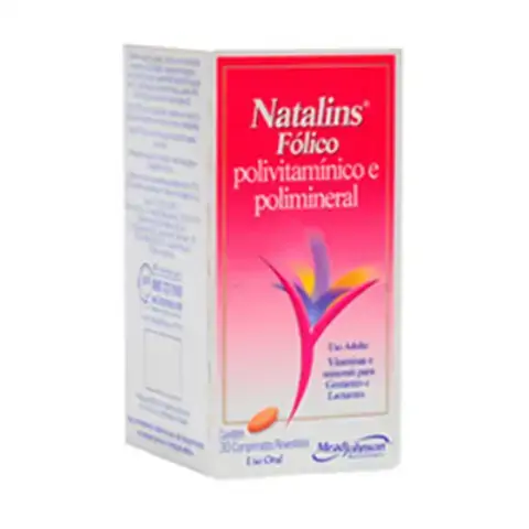 Natalins Folico Caixa 30 Comp