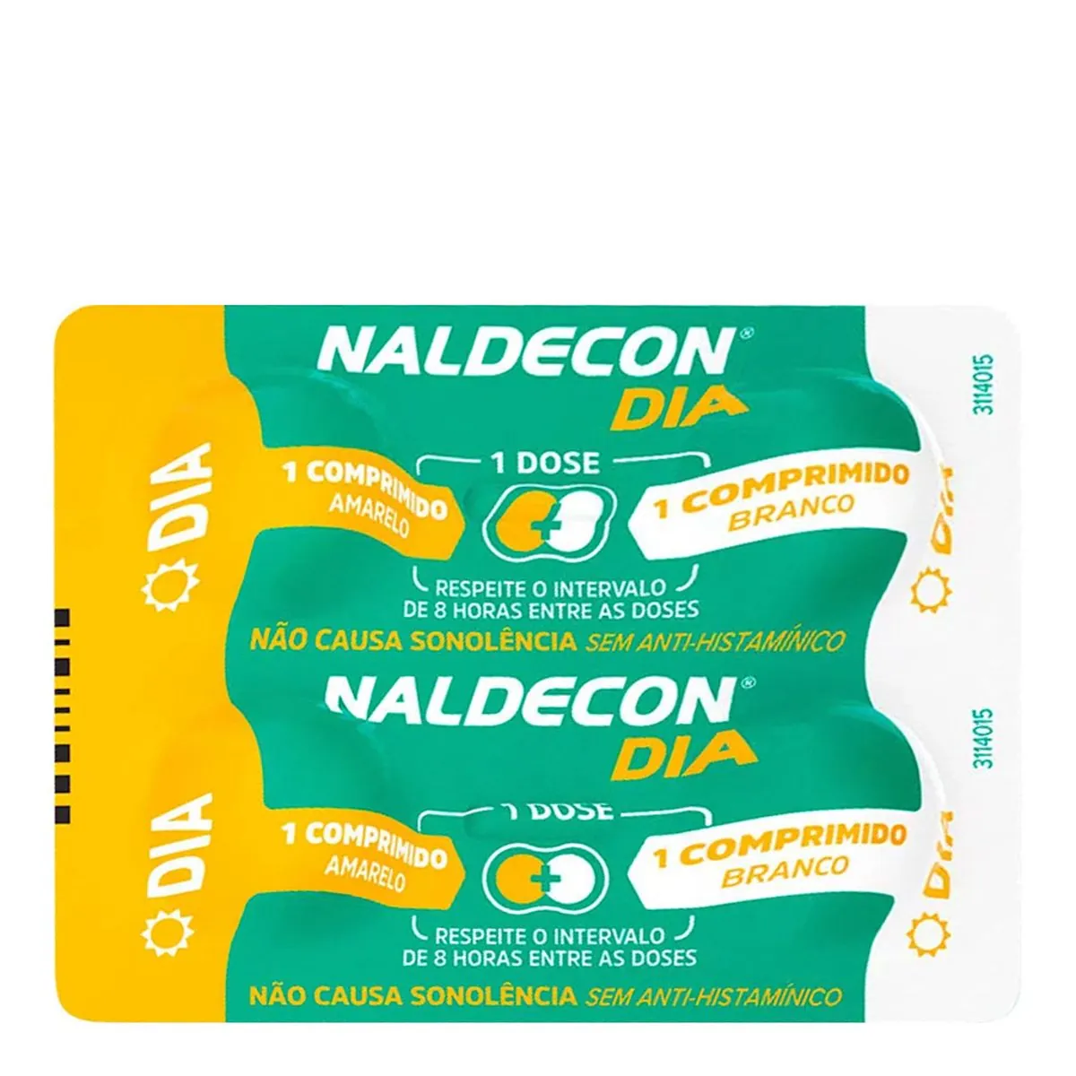 Naldecon Dia Reckitt Benckiser Cartela 4 Comprimidos