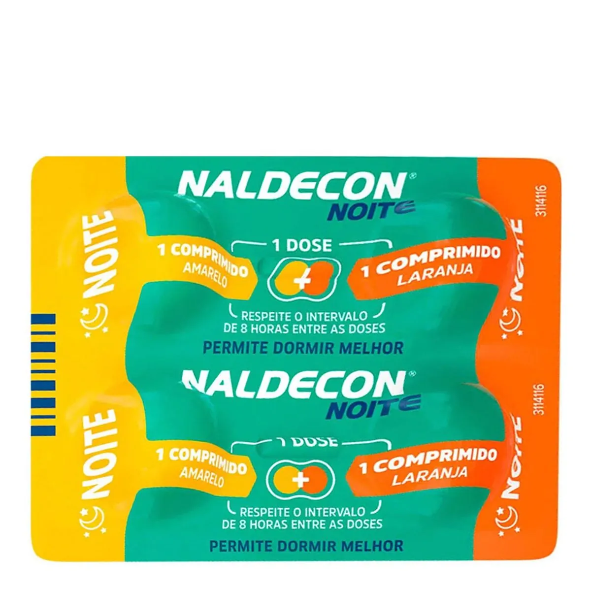 Naldecon Noite com 4 comprimidos