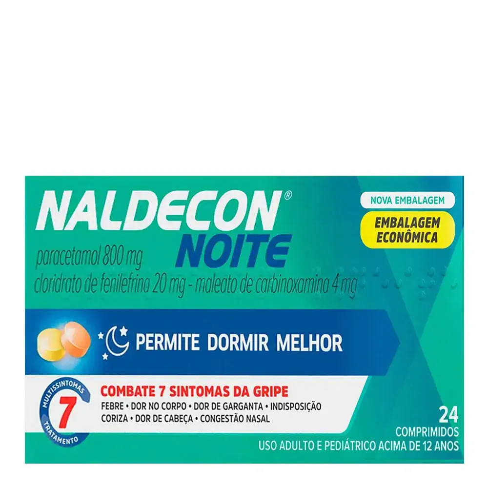 Naldecon Noite Caixa 24 Comprimidos