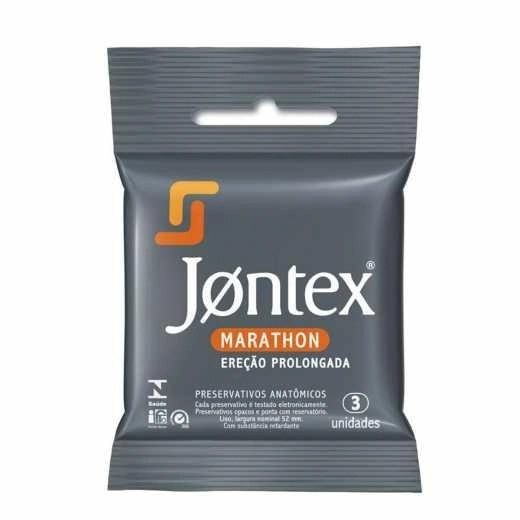 Preservativo Masculino Lubrificado Efeito Retardante Jontex Performance Caixa 3 Unidades