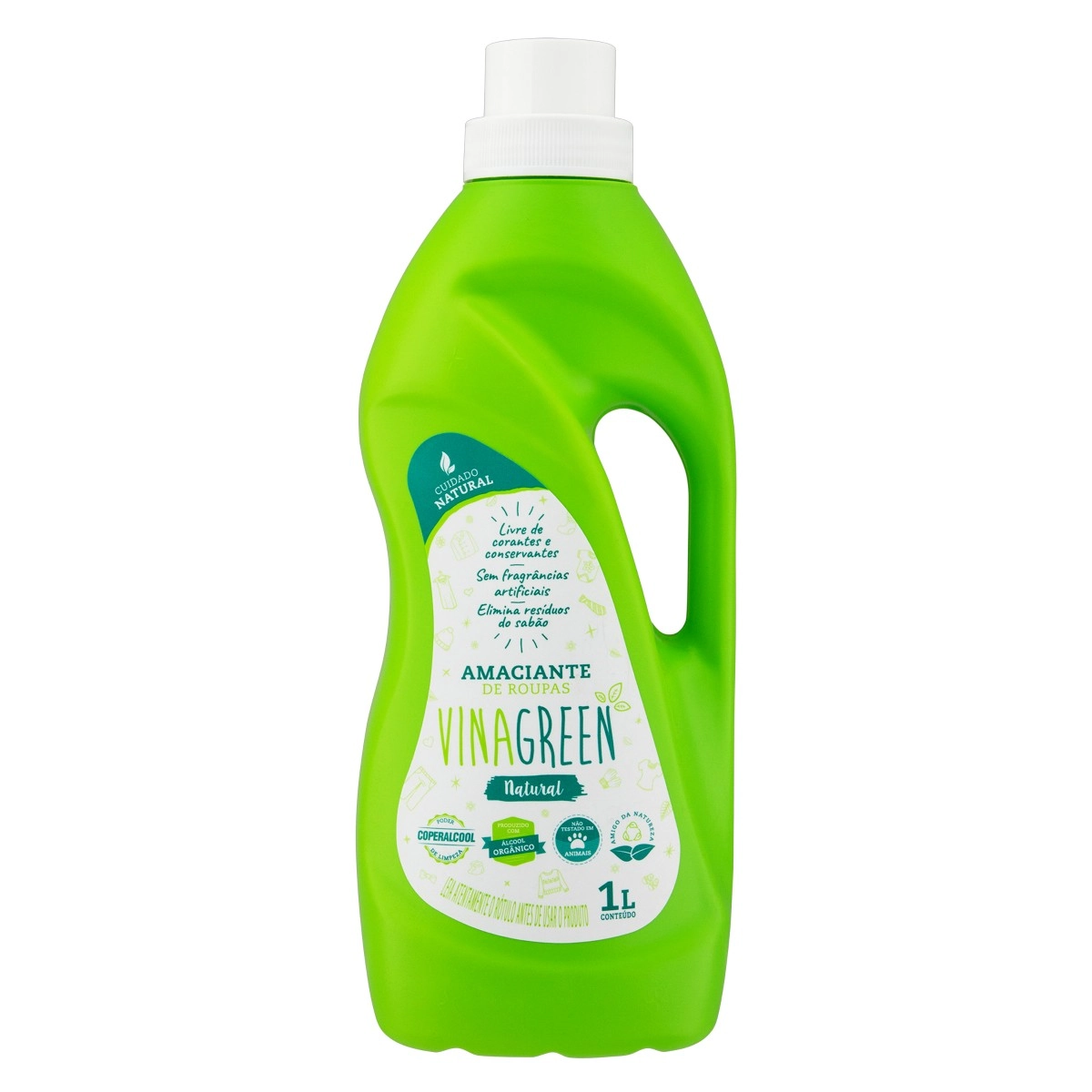 Amaciante De Roupa Diluído Natural Vinagreen Frasco 1l