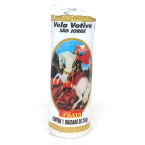 Vela Prata Votiva Sao Jorge