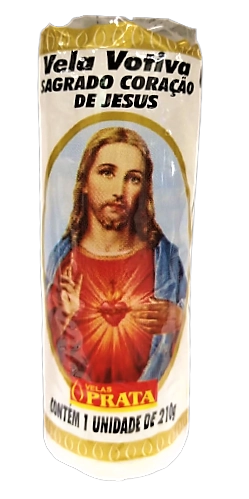 Vela Prata Votiva Santo Sag Corac
