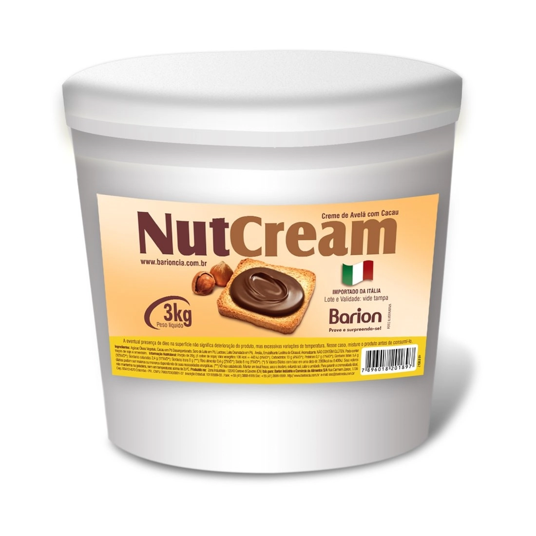 Creme De Avela C/cacau Nutcream Bd 3 Kg