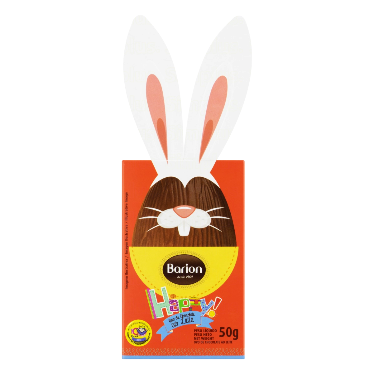 Ovo De Páscoa Ao Leite Barion Happy Caixa 50g