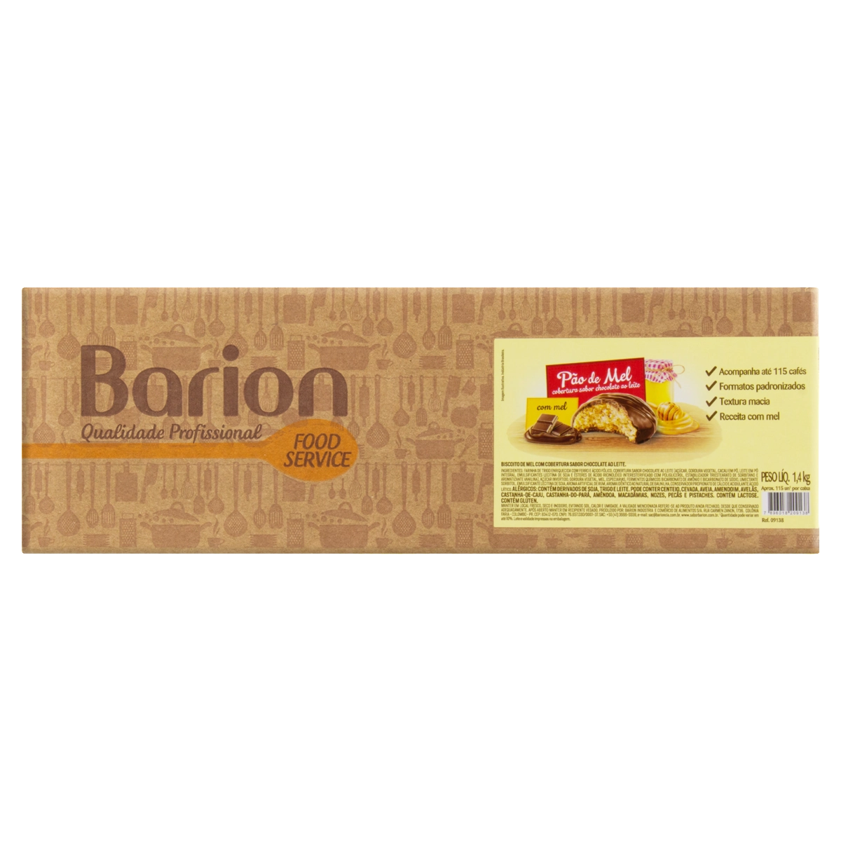 Pão De Mel Barion Caixa 1,4kg