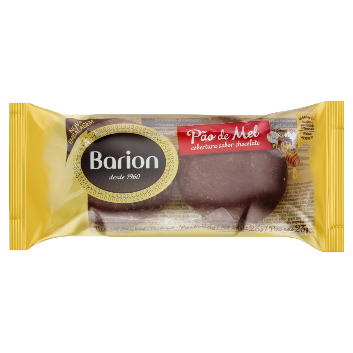 Pão De Mel Barion Pacote 23g