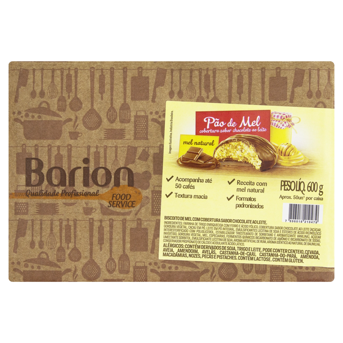 Pão De Mel Barion Caixa 600g
