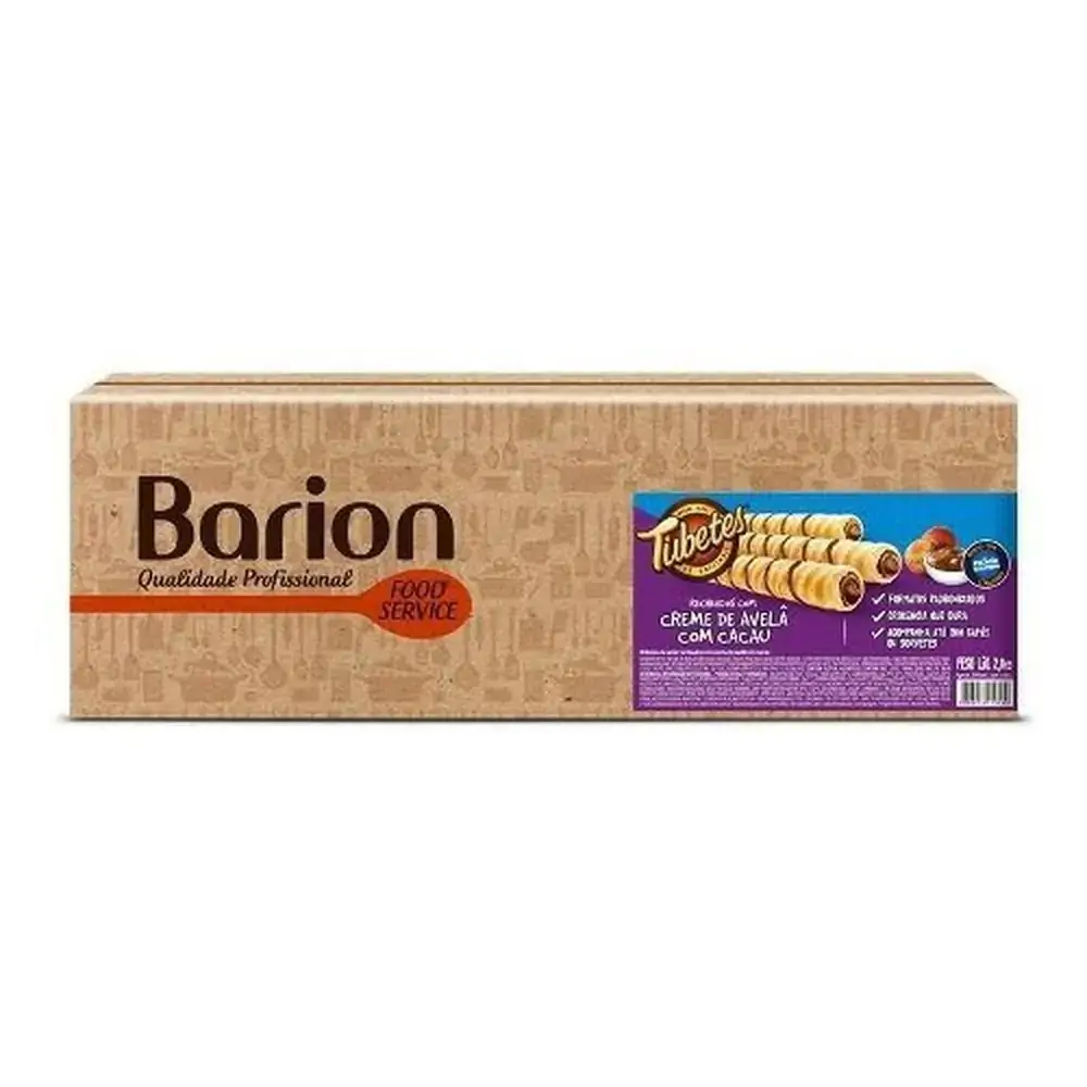 Tubetes Barion Recheado Chocolate/leite 50 Grs