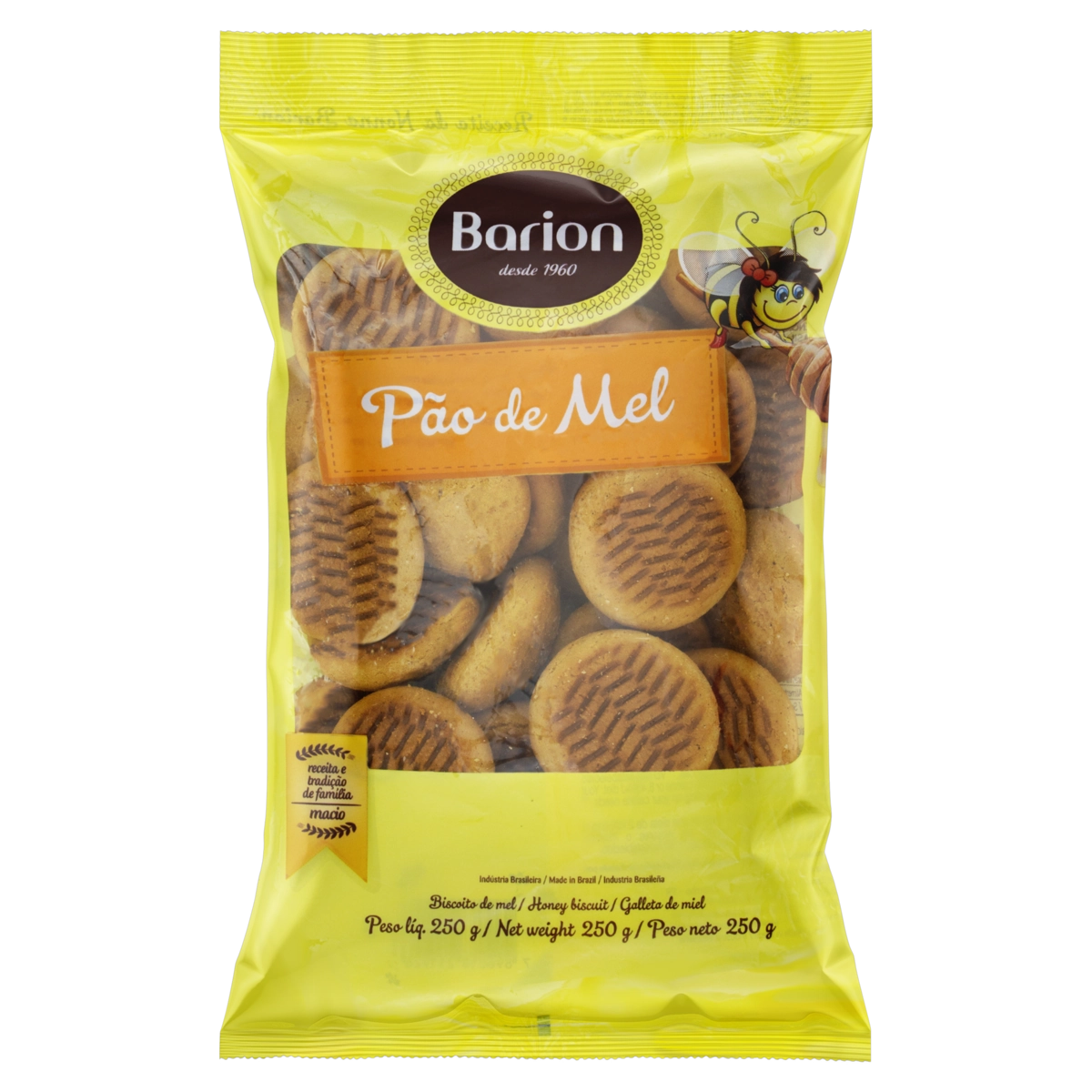 Pão De Mel Barion Pacote 250g