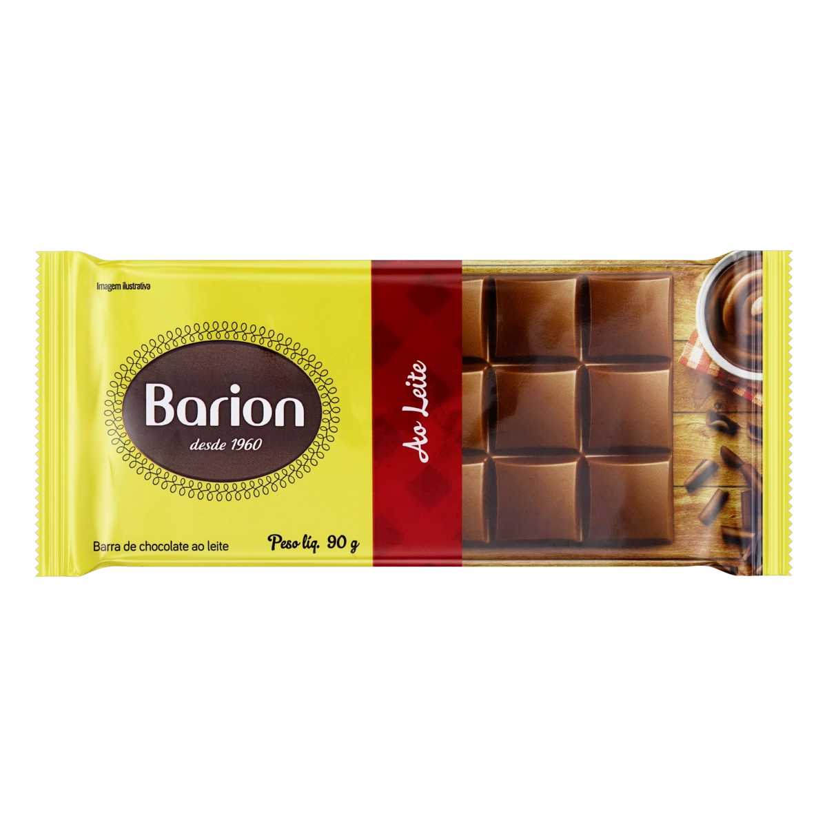 Chocolate Ao Leite Barion Pacote 90g