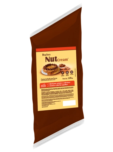 Creme De Avelã Com Cacau Barion Nutcream Bisnaga 1,01kg
