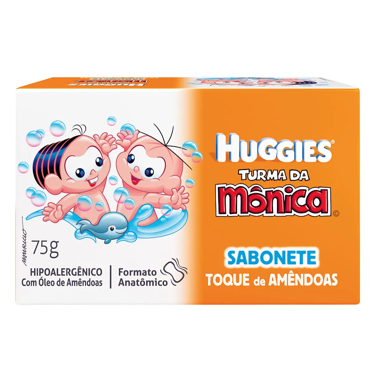 Sabonete Infantil Barra Toque De Amêndoas Huggies Caixa 75g