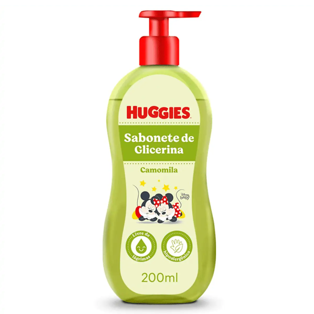 Sabonete Líquido Infantil HUGGIES Chá De Camomila Frasco 200ml