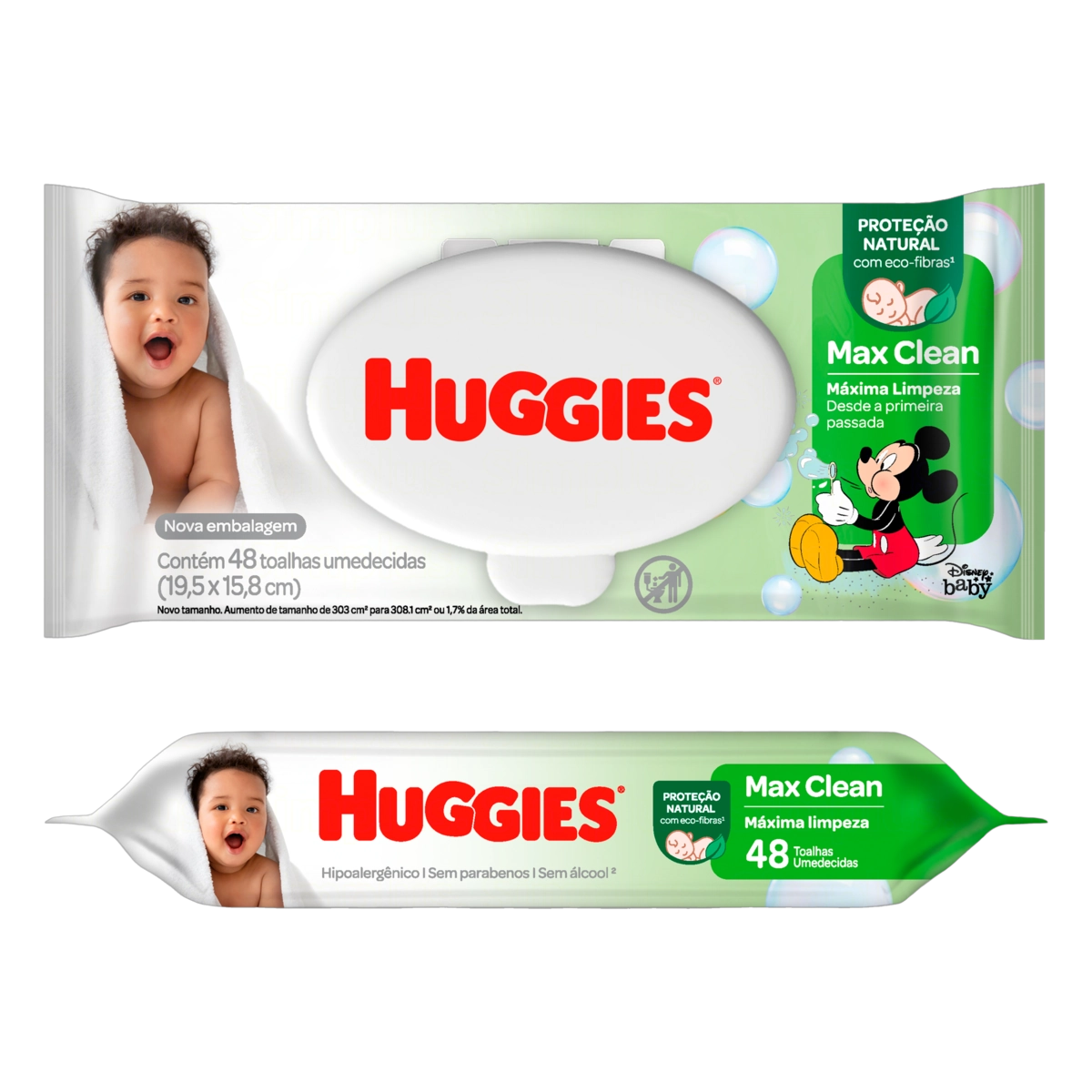 Lenços Umedecidos Classic Com 48 Unidades Huggies
