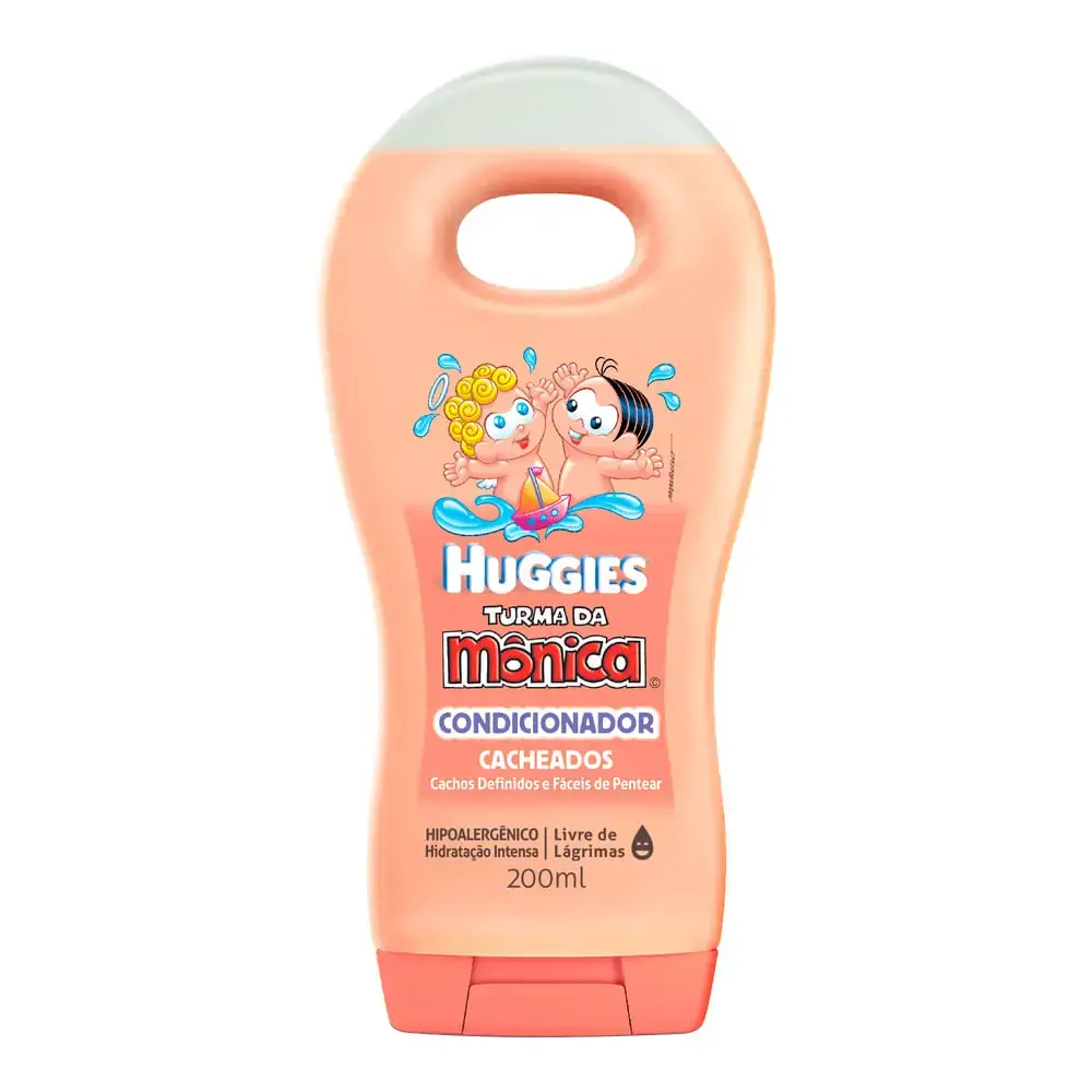 Condicionador Infantil Turma Da Mônica Huggies Para Cabelos Cacheados