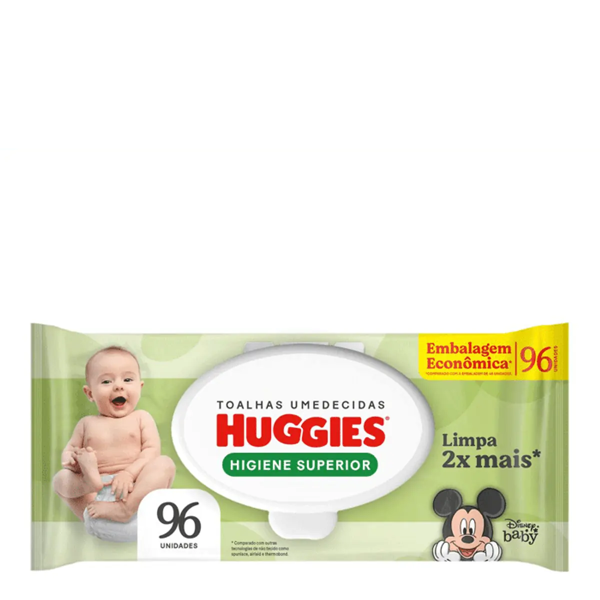 Lenço Umedecido HUGGIES Max Clean Pacote 96 Unidades