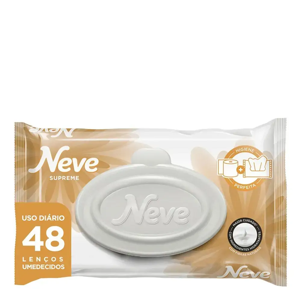 Lenço Umedecido NEVE Supreme Pacote 48 Lenços