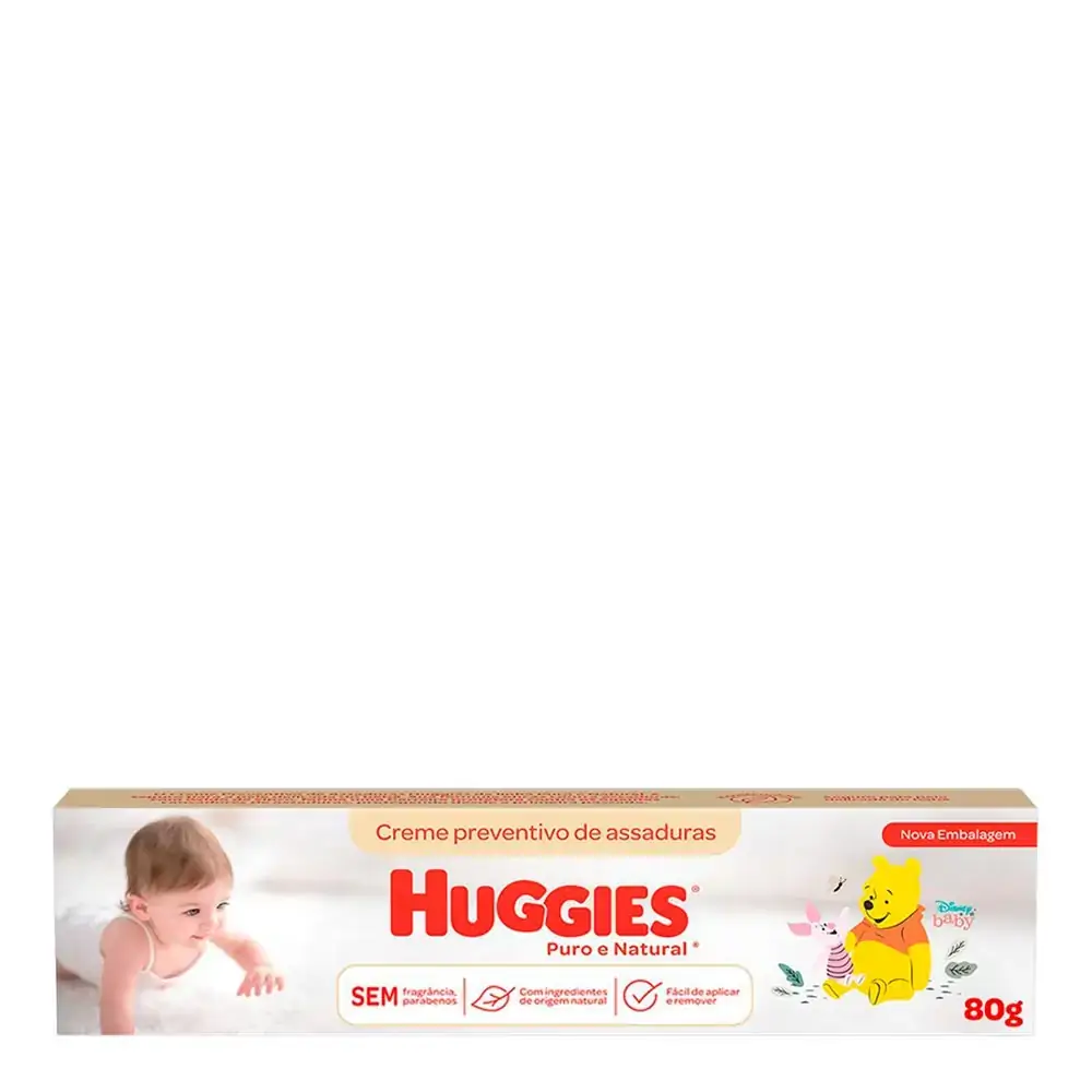 Creme de Assaduras Huggies Puro e Natural - 80 g
