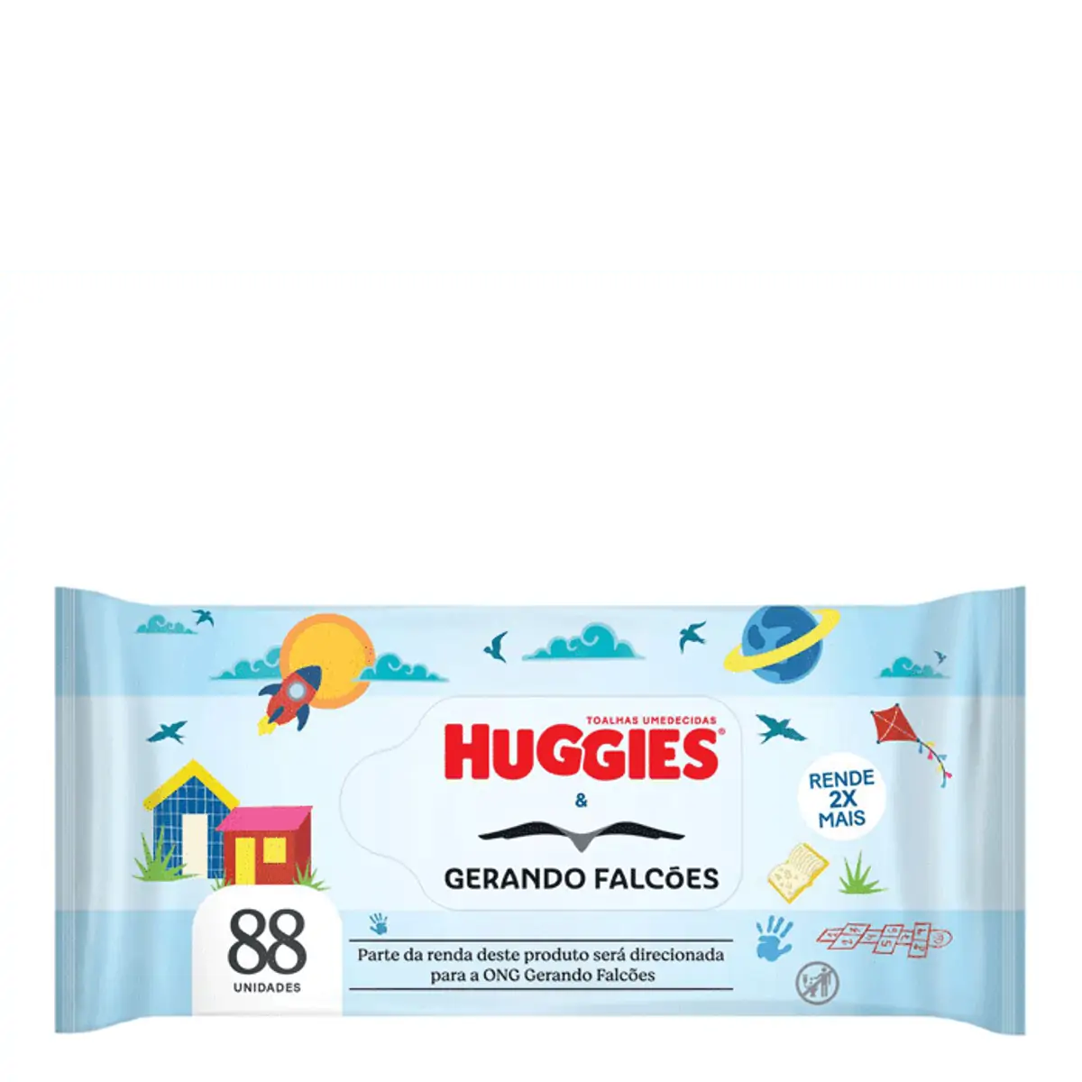 Toalha Umedecida Huggies Pacote 88 Unidades