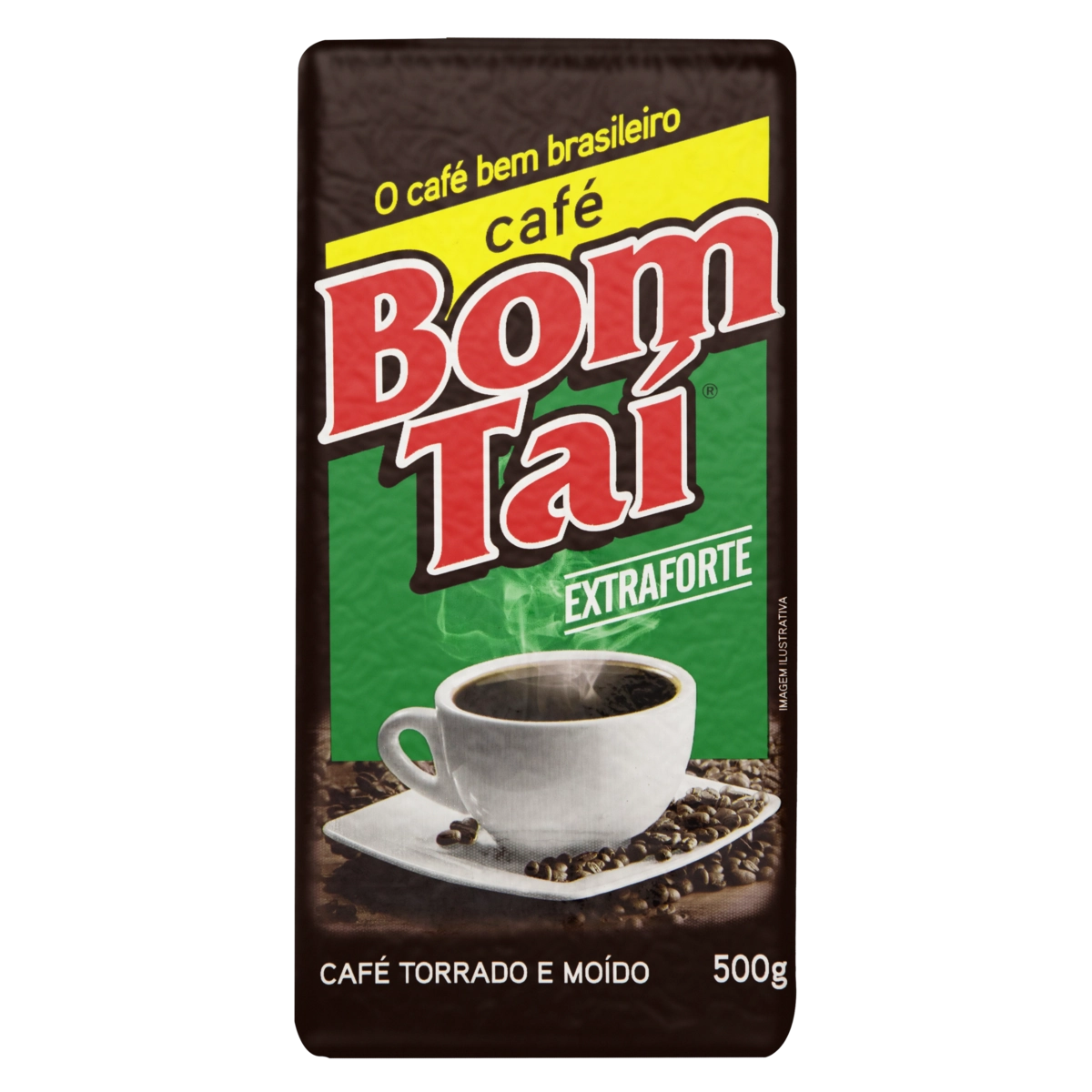 Café Torrado E Moído A Vácuo Extraforte Bom Taí Pacote 500g