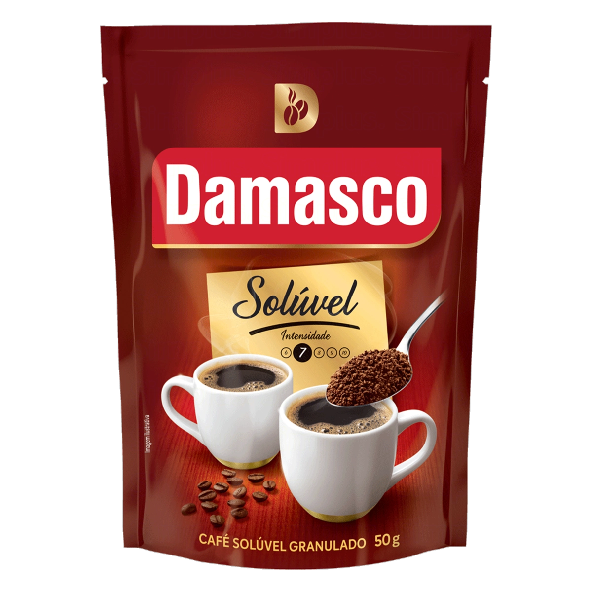 Café Solúvel Granulado Damasco Sachê 50g