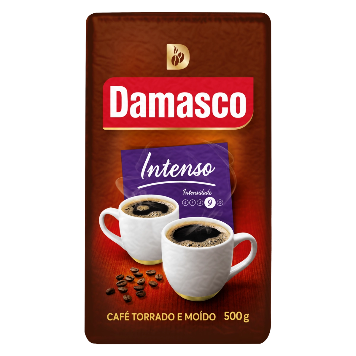 Café Torrado E Moído A Vácuo Intenso Damasco Pacote 500g