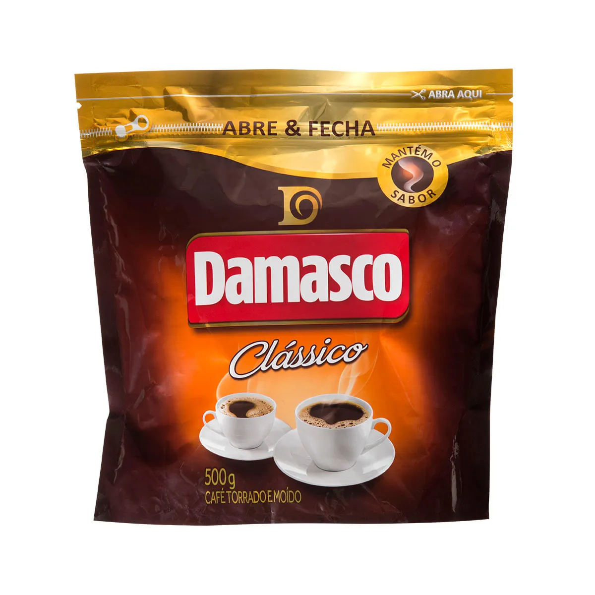 Café Torrado E Moído Tradicional Damasco Pouch 500g