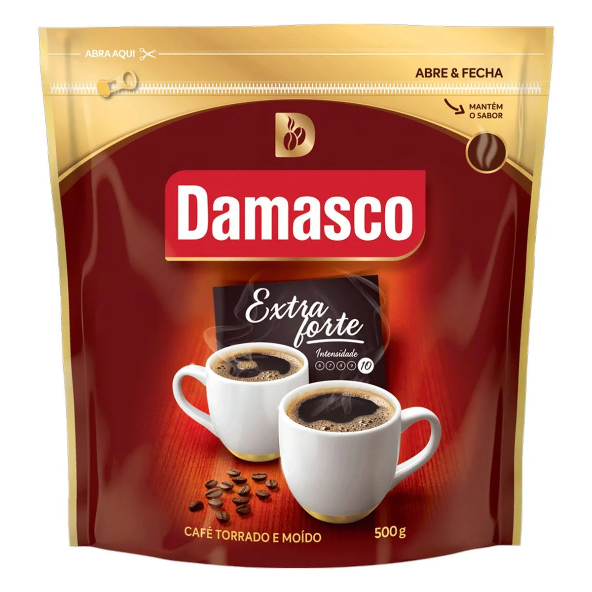 Café Torrado E Moído Extraforte Damasco Pouch 500g