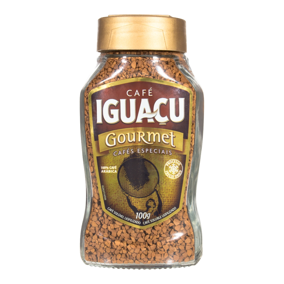 Café Solúvel Liofilizado Iguaçu Gourmet Vidro 100g