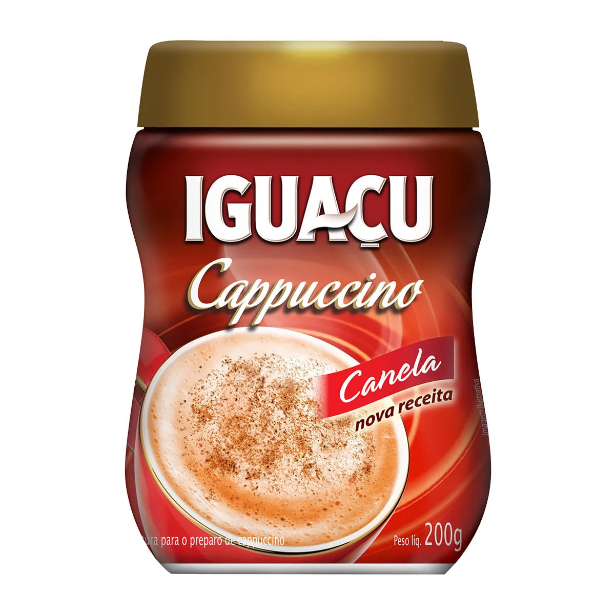 Cappuccino Solúvel Canela Iguaçu Pote 200g